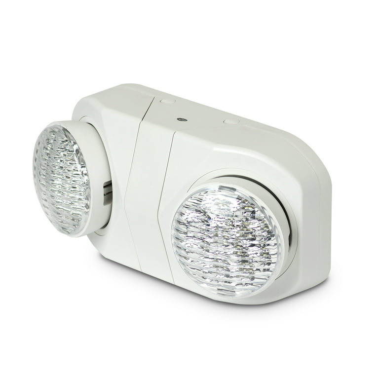 LED Emergency Light with Battery Backup, Adjustable Light Heads, Emerg