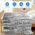 thumbnail image 4 of Grey Forest Cooling Blanket, Lightweight Breathable Summer Throw Blanket with Double Sided Cold Effect, Modern Oil Painting Art Picnic Beach Blankets Bed Sheet for Hot Sleepers 50"x60", 4 of 8