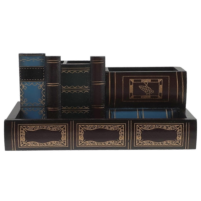 Retro Style Pen Holder Desk Organizer School Office Supplies Accessories