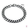 thumbnail image 6 of 3 - 11 mm Chunky Miami Club Chain Bracelet for Men, Stainless Steel Cuban Link Chain Wristband, Classic Punk Heavy Metal Jewelry, 6 of 26