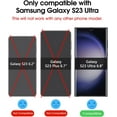thumbnail image 3 of (2 pack) amFilm Elastic Skin for Samsung Galaxy S23 Ultra 5G 6.8 inch TPU Screen Protector & Tempered Glass Camera Lens Protector, Fingerprint ID Compatible, with Easy Installation Tool, HD Clear, TPU, 3 of 5