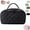 Black, variant on Travel Makeup Bag for Woman, 2026 New Wide Open 180° Lay-Flat Design Water-Resistant Triple-Proof Cosmetic Case, Large Capacity Organizer Pouch for Toiletries & Brushes