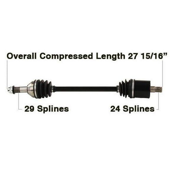 Tytaneum Rear Left Right CV Axle for Can-Am Defender HD10 6x6 DPS XT 2020-2022