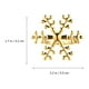 thumbnail image 4 of Servilleteros navideños con forma de copo de nieve de 4 piezas para el hogar (dorado), 4 of 7