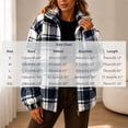 thumbnail image 4 of Cozy Oversized Plaid Sherpa Jackets for Women Zip Up Long Sleeve Outdoor Coats, 4 of 8