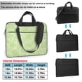 thumbnail image 6 of YFYANG 14 inch Universal Laptop Bag Oxford Cloth Laptop Sleeve, Multi-functional Green Abstract Flower Doodle Notebook Computer Messenger Bag Handbag, 6 of 8