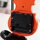 thumbnail image 4 of Plastic Violin Shape Design Circular Clock Battery Power Supply Quartz Clock Alarm Speaker Alarm Clock Decoration, 4 of 4