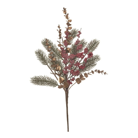 Transpac 21 Inch Multicolor Christmas Elegant Spray Artificial Stems for Holiday Decor