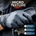 thumbnail image 6 of FIRST GLOVE Volt Black 6 Mil Nitrile Disposable Gloves - Food Safe Disposable Gloves, Disposable Cleaning Gloves, Micro Textured Gloves for Enhanced Grip, Latex Free Gloves - 100 Ct. (Small), 6 of 7
