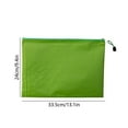 thumbnail image 3 of Matoen Oxford Cloth Zipper Pouch Bags Stationery Bag - Multi-Color File Bag for University, Office & Home, Document Organizer, Durable & Lightweight Junior/Teacher Supplies (Green), 3 of 6