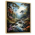 thumbnail image 2 of Designart "Liquid Art: Enchanting Forest" Forest Floater Framed Wall Art Prints, 2 of 5