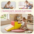 thumbnail image 4 of Qaba 6-Pieces Foam Climbing Blocks for Toddlers 1-3 Years, Soft Play Set for Climb and Crawl, Assorted, 4 of 9