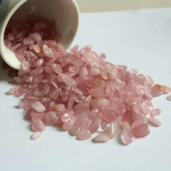GKNET 100g/Lot Natural Pink Rose Quartz Crystal Chip Stone Healing Reiki Gem Specimens