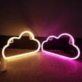 thumbnail image 1 of Letreros de neón de nube, luz de neón de nube LED para decoración de pared, con batería o USB, decoración en forma de letrero de nube, luces de pared para dormitorio, estética, adolescente,, 1 of 5