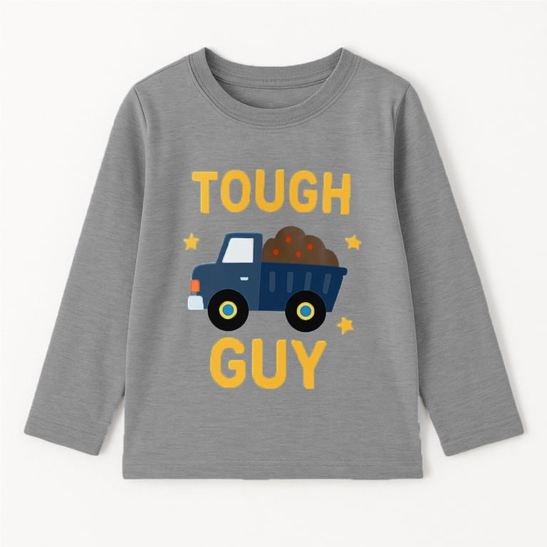 HILEELANG Toddler Boys Long Sleeve Graphic Tees 3-Pack photo 8