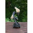 thumbnail image 4 of G6 Collection Handmade Wooden Primitive Tribal Skateboarding Statue Funny Sculpture Tiki Bar Handcrafted Unique Gift Decor Accent Figurine Hand Carved - B, 4 of 6