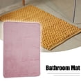 thumbnail image 2 of Alfombra de baño Unique Bargains de poliéster lavable a máquina rosa 60x40cm, 2 of 7
