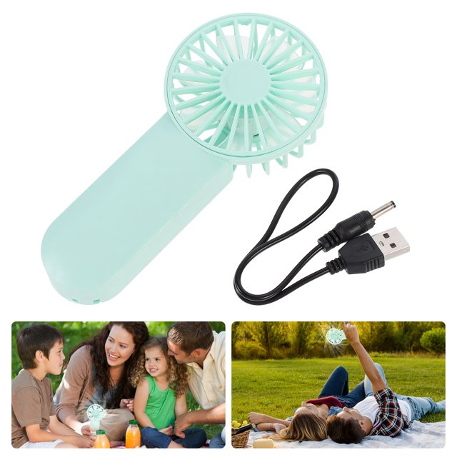 UPGRATOR 1Jgo Ventilador Portátil Azul De Material Resistente Para Oficina Casa Y Exterior