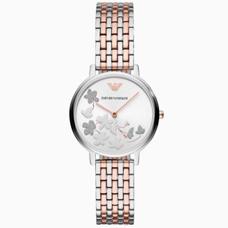 Emporio Armani Silver Women\'s Watch with Crystal Accents New Emporio Armani Automatic Crystal Silver Dial Ladies  main image 3