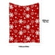 thumbnail image 2 of Manta navideña con estampado de renos y copos de nieve, franela cálida para invierno, decoración de sofá, 2 of 2