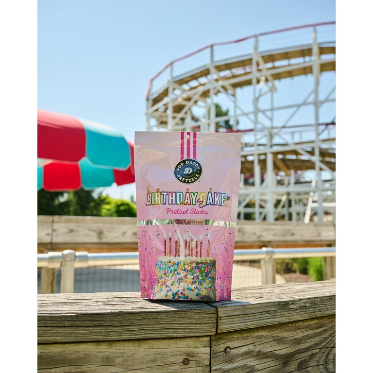 Pop Daddy Pretzels Birthday Cake Flavored Pretzels 7.5oz