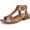 English Tea Brown, variant on Women's Brandy T-Strap Buckles Low Block Heel Sandal English Tea Brown 9W