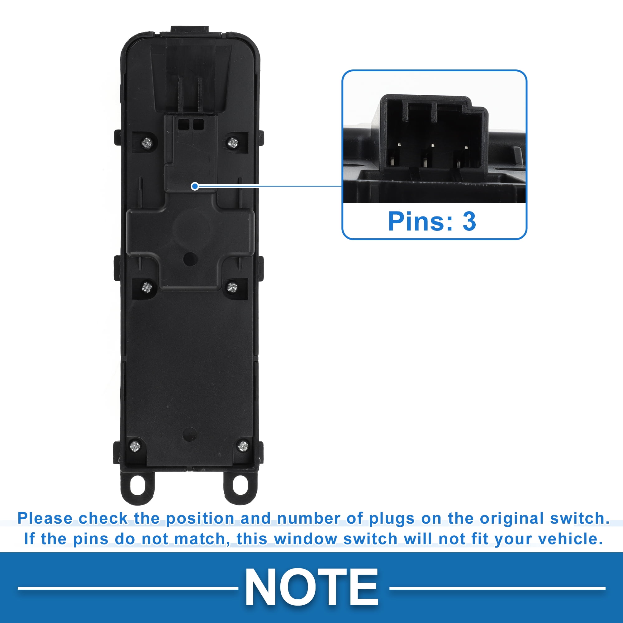 Unique Bargains Power Window Switch No.C2D1739 Front Left Driver Side Window Control