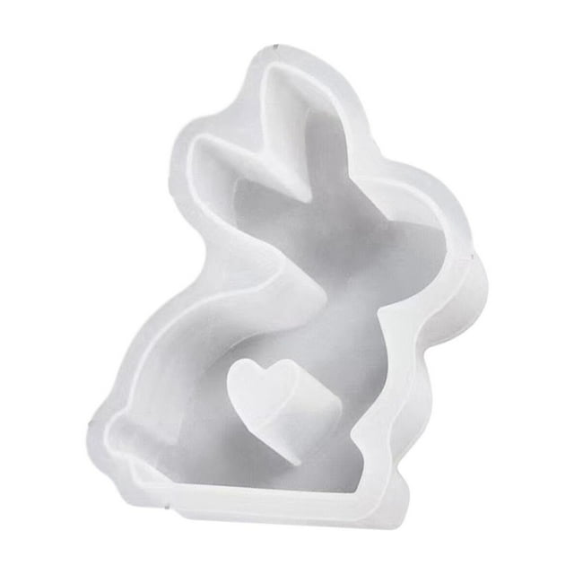 WHEANG Diy Silicone Molds Easter Bunny Rabbit Shape Easter Silicone for Diy Chocolate Aromatherapy Wedding Easter Day Gifts Decorations One Size Multi-Color