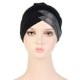 thumbnail image 6 of Head Scarf Stretch Hair Loss Muslim Turban Hat Beanie Hat Chemo Cap Hijab Cap DARK GREY, 6 of 8