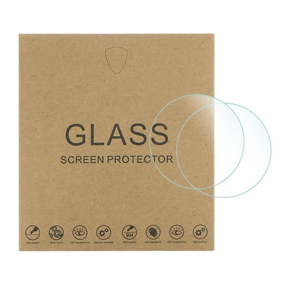 Uxcell 5 Packs 22mm HD Anti Scratch High AL Tempered Glass Smart Watch Glass Screen Protectors