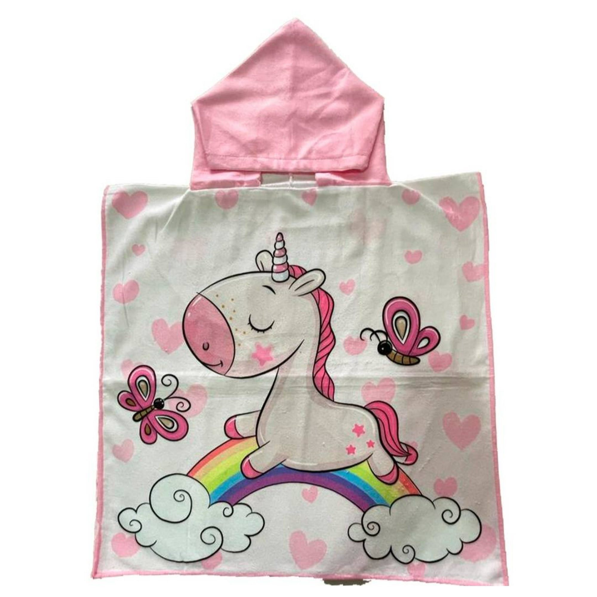 Toalla Con Capucha Unicornio Arcoíris