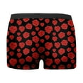 thumbnail image 5 of JHHLSF Mens Valentines Day Printed Underwear Style Red Bubble Special Love Rose Shorts Mid Waist Pink,L, 5 of 5