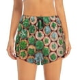 thumbnail image 2 of Hirioo Cactus 4 for Women's Double Layer Athletic Shorts High-Performance Gym Shorts with Inner Pocket, Elastic Waistband-Medium, 2 of 7