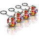 thumbnail image 1 of Yanonmyfd 4 Pcs Soccer Keychain 2026 World Cup Soccer Keychain Accessories for Men Backpack World Cup Charm Daily Use Sports, 1 of 8