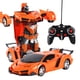 thumbnail image 1 of Rc Car Driving Sports Cars Drive Deformation Robot Model Remote Control Car Rc Fighting Toy Gift 2 En 1 Yuarrent EL018078-02, 1 of 5