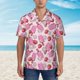 thumbnail image 2 of Fotbe Strawberry Popsicle Camisa Hawaiana para Hombre Unisex – Camisa Casual de Verano con Botones de Manga Corta de Algodón y Lino,X-Large, 2 of 7