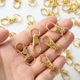 thumbnail image 3 of 100 cierres giratorios dorados, ganchos a presión con llaveros, ganchos de clip para llavero, cierres de garra de langosta para llaveros, manualidades DIY, 3 of 5