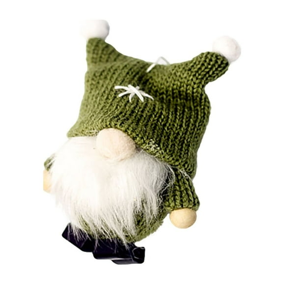 Noël Suspension Laine Ornement Poupée Sans Visage Pendentif Décoration Maison Fête Fournitures Vert