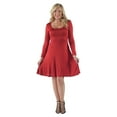 thumbnail image 6 of Women's Plus Long Sleeve Casual Dress, 6 of 9