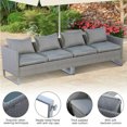 thumbnail image 6 of Spaco 2 Pieces Patio Furniture Sofa Set, Sofa Set with Cushions and Sofa Clips, Furniture Sofa for Outdoor as Garden, Patio, Gray, 6 of 8