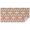 Brown Geometric Flower, variant on Brown Ethnic Stripe Pattern Rectangle Tablecloth 60"x84",Waterproof Polyester Rectangle Table Cloth, Wipeable Spillproof Polyester Tablecloth for Dining, Camping, Indoor and Outdoor