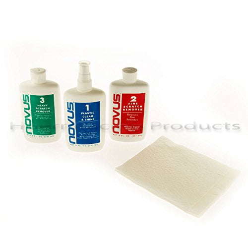 Plastic polish, Novus set of each 8 oz size
