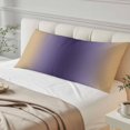 thumbnail image 4 of Purple Yellow Ombre Body Pillow Covers 20"x54", Farmhouse Modern Gradient Art Soft Brushed Microfiber Breathable Throw Pillow Covers, Pillowcase with Zipper for Couch Sofa Bedroom Living Room, 4 of 9
