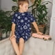 thumbnail image 4 of Fotbe Snowflakes2 Pijama Estampada de 2 Piezas para Niños – Ropa de Dormir de Manga Corta Cómoda para Niños y Niñas, Camiseta y Shorts de Algodón-Large, 4 of 6