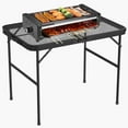 thumbnail image 7 of 35x23x26in Foldable Aluminum Alloy Camping Table,Height Adjustable Picnic Table Black, 7 of 7