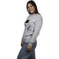 thumbnail image 2 of Suéter navideño ugly muñeco de nieve gris para mujer Rev Sueter cerrado cuello redondo tejido, 2 of 4