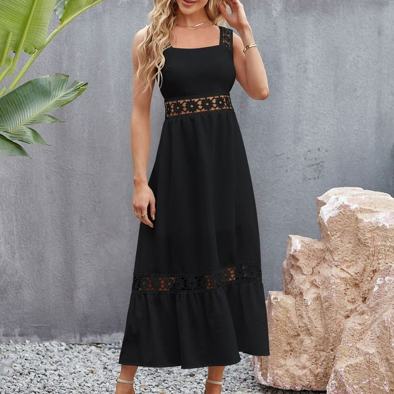 Auroural Derby Dresses for Women 2023 Women's Fashion Solid Color Comfortable Loose Sleeveless Casual Cut-out Lace Dress - Walmart.com Auroural Derby Dresses for Women 2023 Women's Fashion Solid Color Comfortable Loose Sleeveless Casual Cut-out Lace Dress - Walmart.com