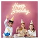thumbnail image 4 of Letrero De Neón "Happy Birthday" Para Decoración De Fiesta De Cumpleaños, Letrero Iluminado De Feliz Cumpleaños Para Telón De Fondo, 25cmx40.6cm, 4 of 5