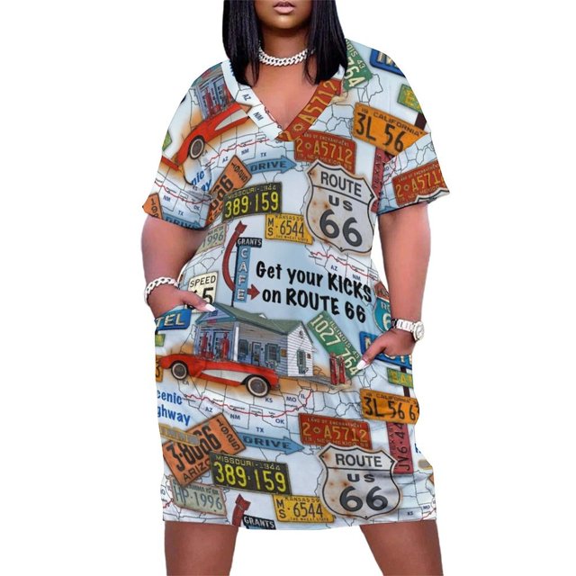 -JP3933 Loose Pocket Dress evening dress women summer dress woman 2025 trendy