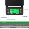 thumbnail image 4 of TACILIP Digital Display Manual Coffee Scale Electronic Timing Kitchen Cake Mini Baking, Gifts for Mom, 4 of 6